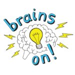 Logo of podcast "Brains On!" produced by American Public Media-on