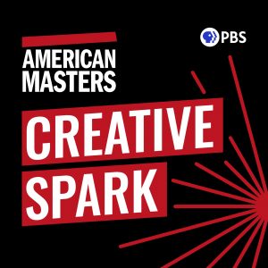 Logo of the podcast "American Masters: Creative Spark," produced by PBS